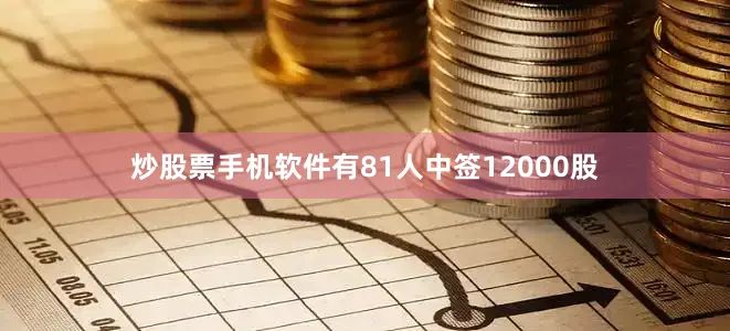炒股票手机软件有81人中签12000股